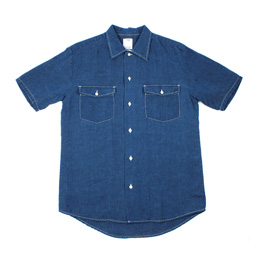 VISVIM S/S Rust Belt Chambray Navy