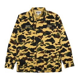 BAPE 1st Camo ATS Military Shirt Yellow