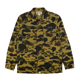 BAPE 1st Camo ATS Military Shirt Green