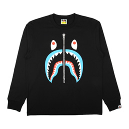 BAPE Shark L/S T-Shirt Black