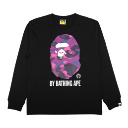 BAPE Color Camo By Bathing L/S T-Shirt Black