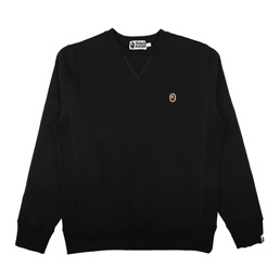 BAPE Heavy Weight Crewneck Black