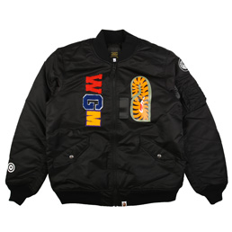 BAPE Shark Ma-1 Jacket Black