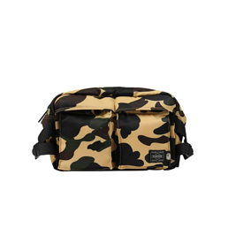 BAPE Porter 1st Camo Waist Bag Yellow