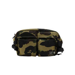 BAPE Porter 1st Camo Waist Bag Green