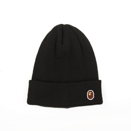 BAPE Ape Head One Point Knit Cap Black