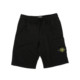 Stone Island Fleece Bermuda Shorts Black