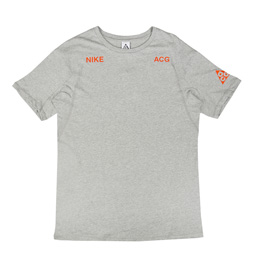 NikeLab ACG T-Shirt - Dk Grey Heather/Team Orange