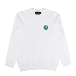 Bianca Chandon 12 Inch Crewneck Pullover White