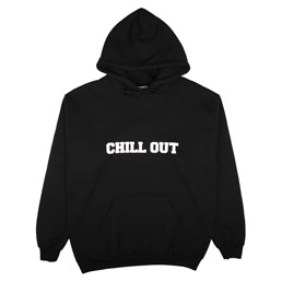 Chill Out Logo Hoodie Black
