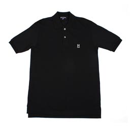 cdg black polo
