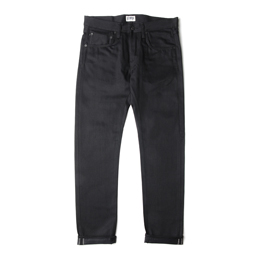 Edwin ED-55 White Listed Black Denim Relaxed