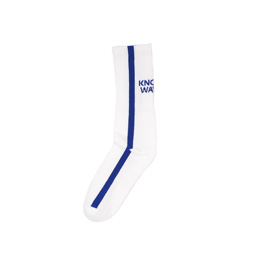 Know Wave Memes Socks White/ Royal