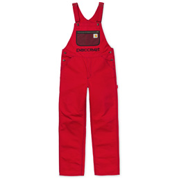 Carhartt x Paccbet Bib Overall - Red/Black